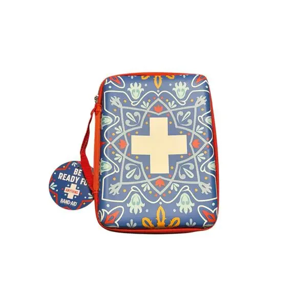 Band-Aid Build Your Own Customizable Travel First Aid Kit Red Bag EMPTY - Picture 1 of 5